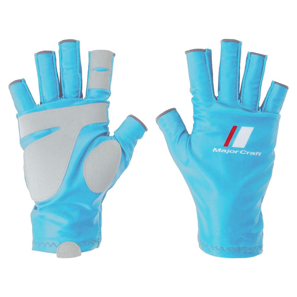Перчатки Major Craft Gloves Sun Protection Light Blue UPF 50+