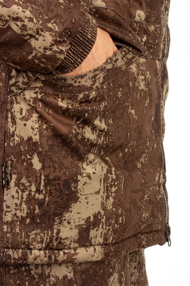 Костюм зимний Следопыт (алова, бурая кора) КВЕСТ