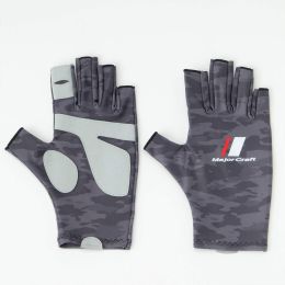 Перчатки Major Craft Gloves Sun Protection Dark Grey UPF 50+