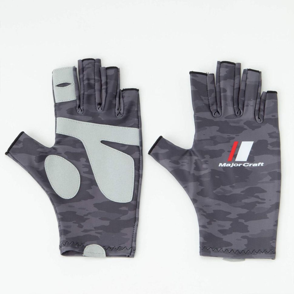 Перчатки Major Craft Gloves Sun Protection Dark Grey UPF 50+