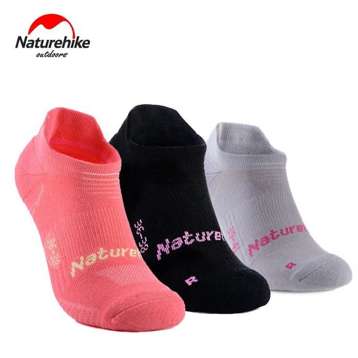 Носки лодочки Naturehike Trainer Socks Women's black grey red NH17A015-W