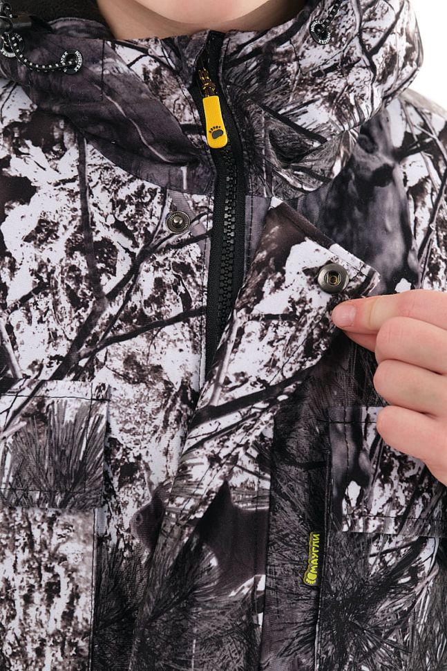 Детский зимний костюм Снеговик 2020 (алова, изморозь) МАУГЛИ