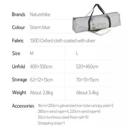 Тент-навес Naturehike NH16T013-S Sunrise с 2 опорами