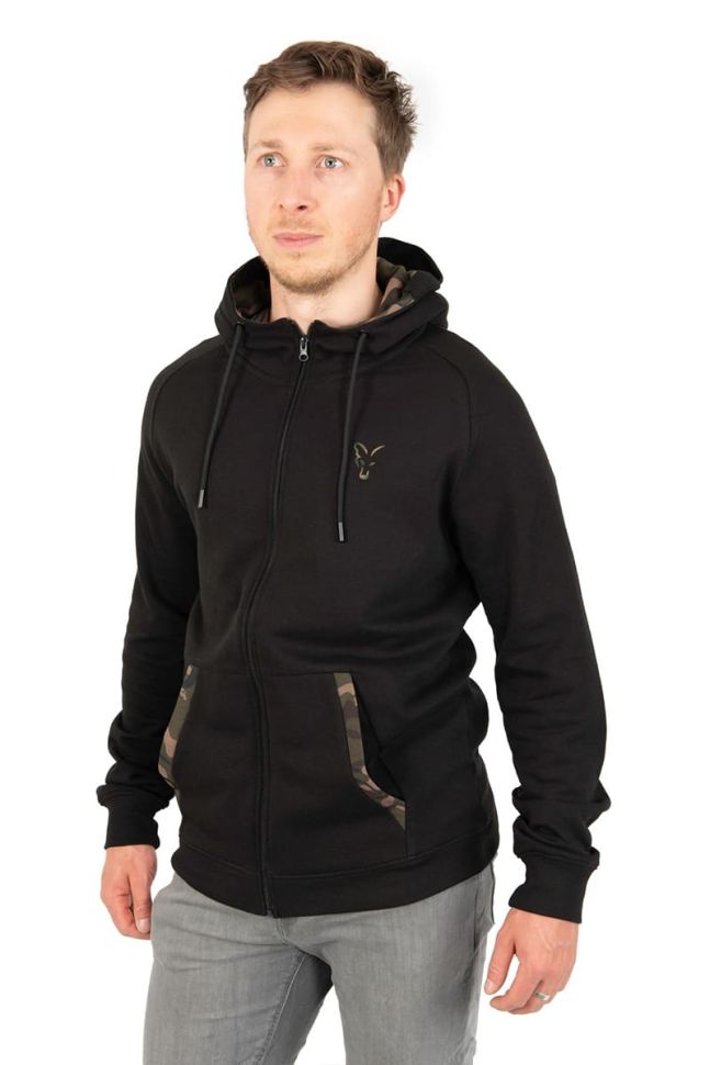 Толстовка Fox LW Black/Camo Print Zip Hoody