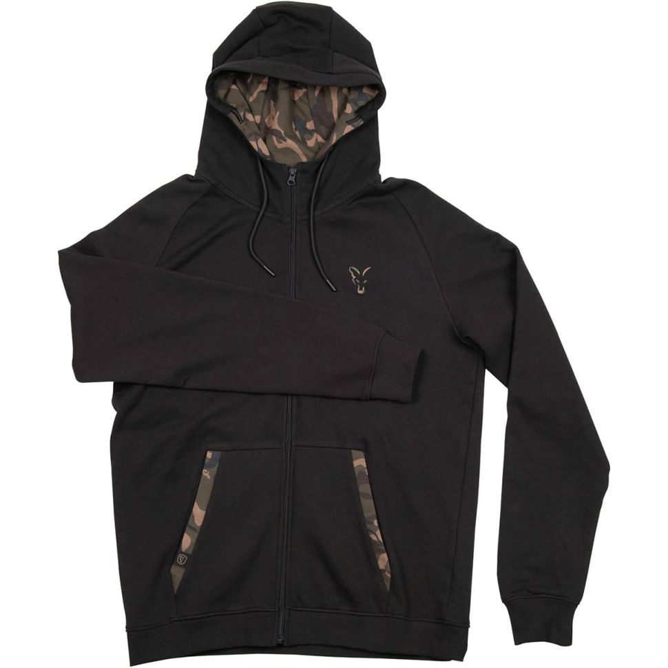 Толстовка Fox LW Black/Camo Print Zip Hoody