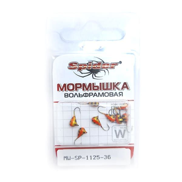 Мормышка W Spider Капля с ушком крашенная 2,5 мм