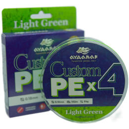 Плетеный шнур Aydahar Custom PE X4 Light Green 100m