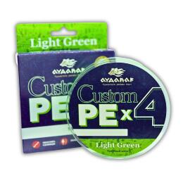 Плетеный шнур Aydahar Custom PE X4 Light Green 100m