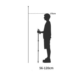 Телескопические треккинговые палки 56-120 cm, Naturehike ST01, 3 части, NH17D001-Z