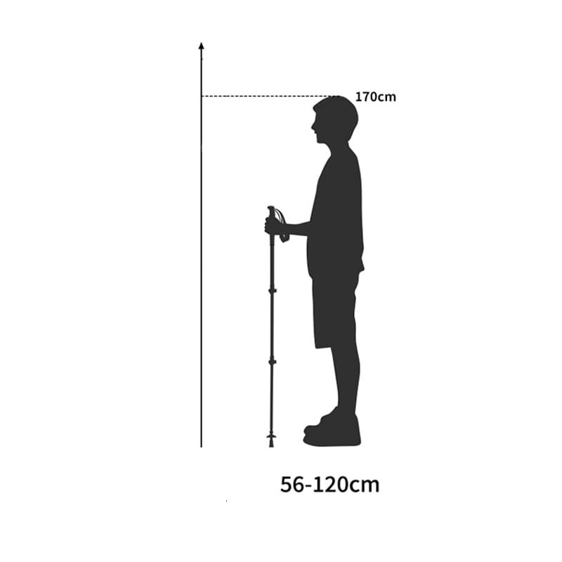 Телескопические треккинговые палки 56-120 cm, Naturehike ST01, 3 части, NH17D001-Z