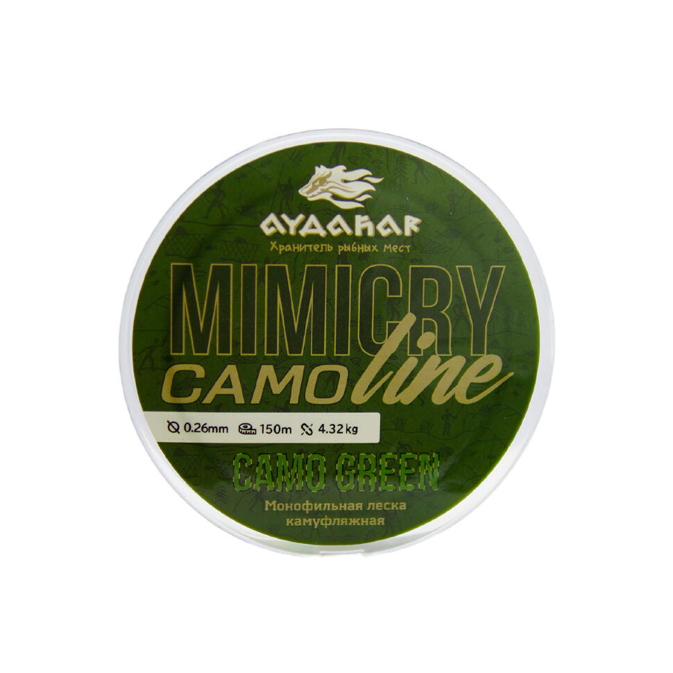 Леска монофильная Aydahar 3D Nylon Normal Quality 150m Camo green