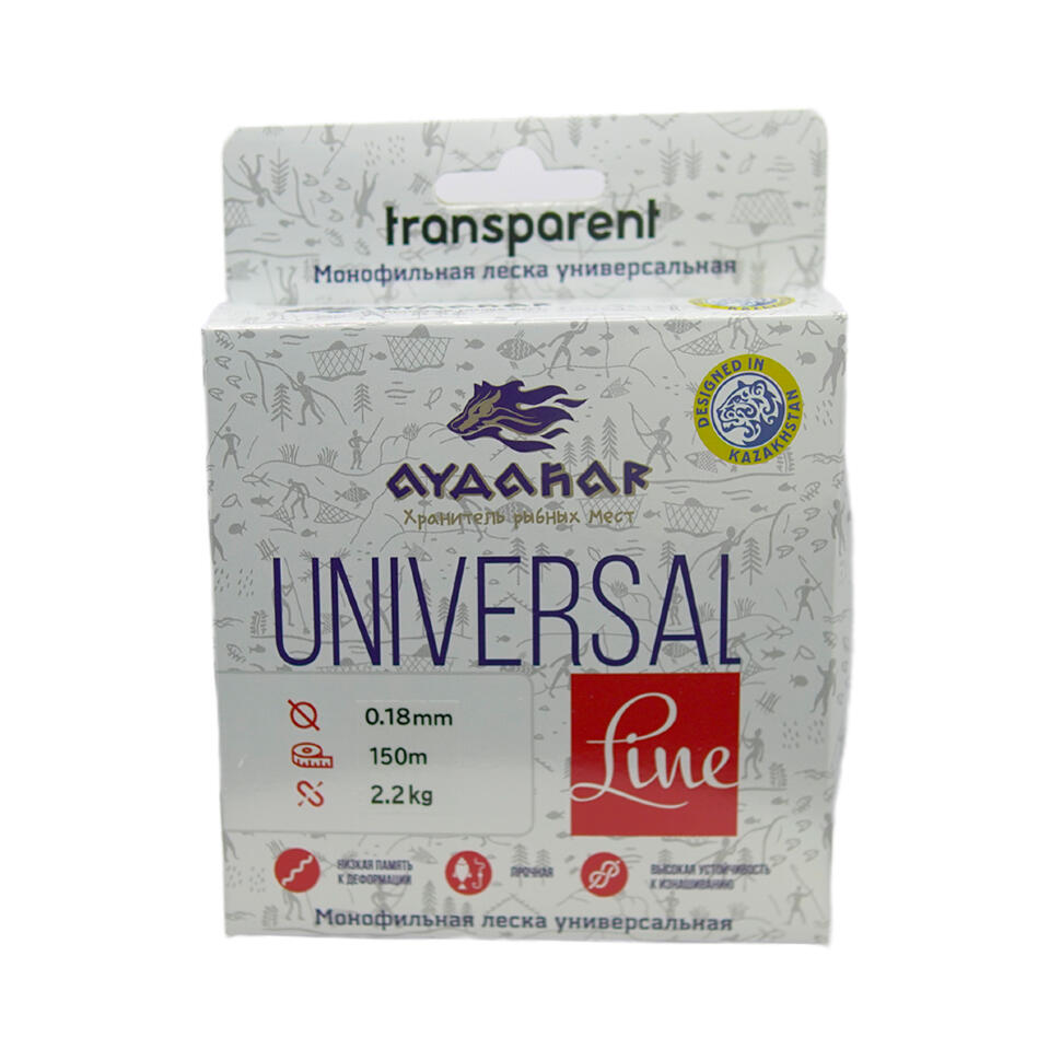 Леска монофильная Aydahar 3D Nylon Normal Quality 150m Clear Universal Line