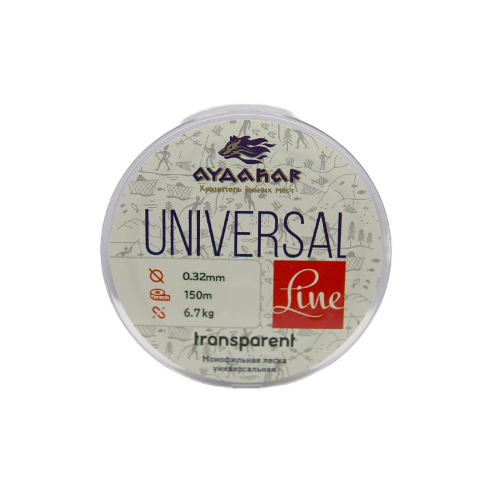 Леска монофильная Aydahar 3D Nylon Normal Quality 150m Clear Universal Line