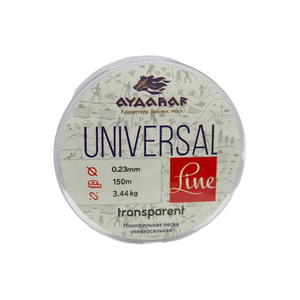 Леска монофильная Aydahar 3D Nylon Normal Quality 150m Clear Universal Line