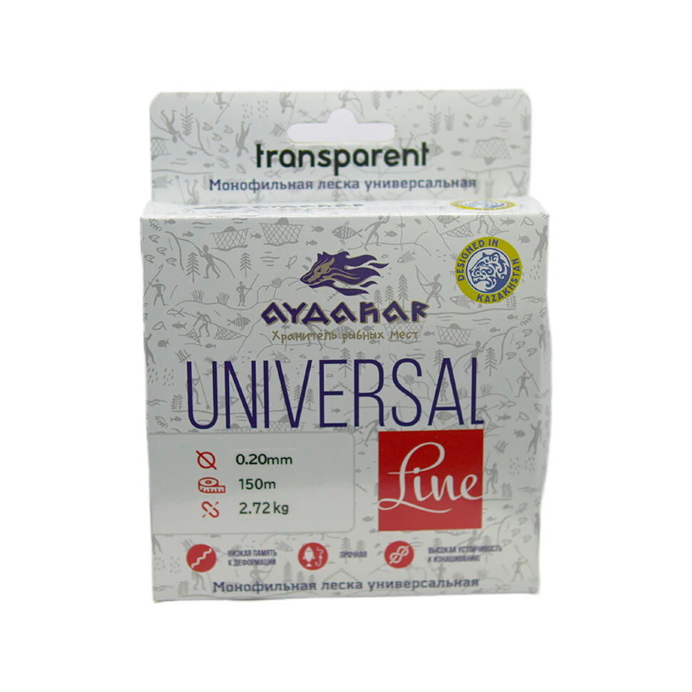 Леска монофильная Aydahar 3D Nylon Normal Quality 150m Clear Universal Line