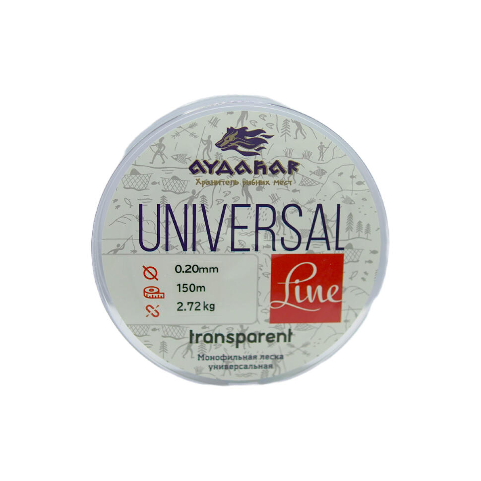 Леска монофильная Aydahar 3D Nylon Normal Quality 150m Clear Universal Line