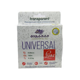 Леска монофильная Aydahar 3D Nylon Normal Quality 150m Clear Universal Line