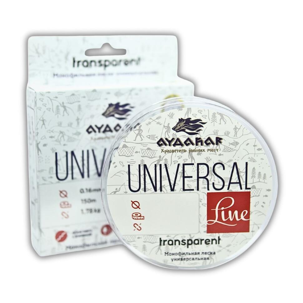 Леска монофильная Aydahar 3D Nylon Normal Quality 150m Clear Universal Line