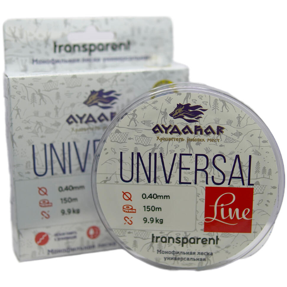 Леска монофильная Aydahar 3D Nylon Normal Quality 150m Clear Universal Line