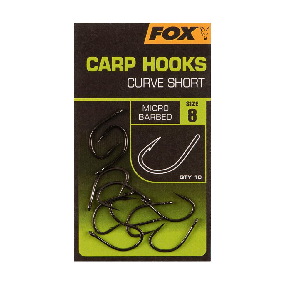 Крючки карповые Fox Carp Hooks Curve Shank Short Size