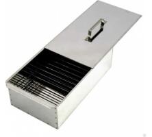 Коптильня двухъярусная Следопыт 498х304х260 мм с поддоном для сбора жира, сталь 1 мм