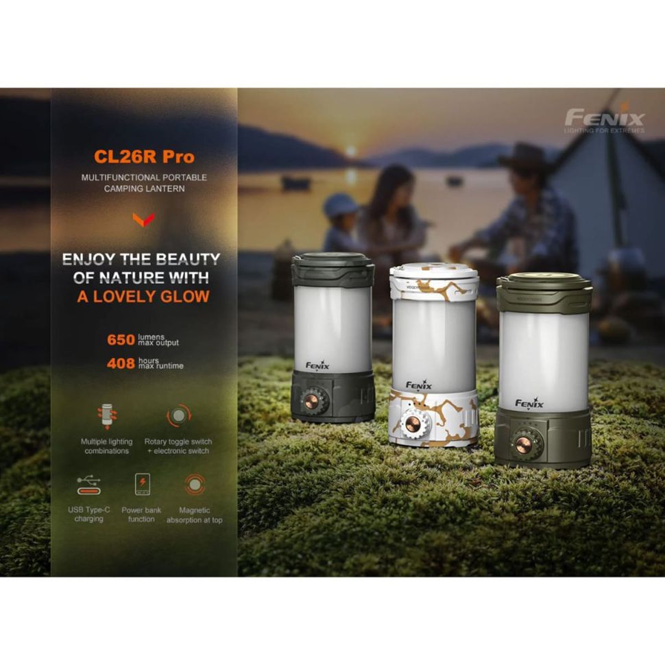 Фонарь кемпинговый Fenix CL26R Pro LED Camping Light
