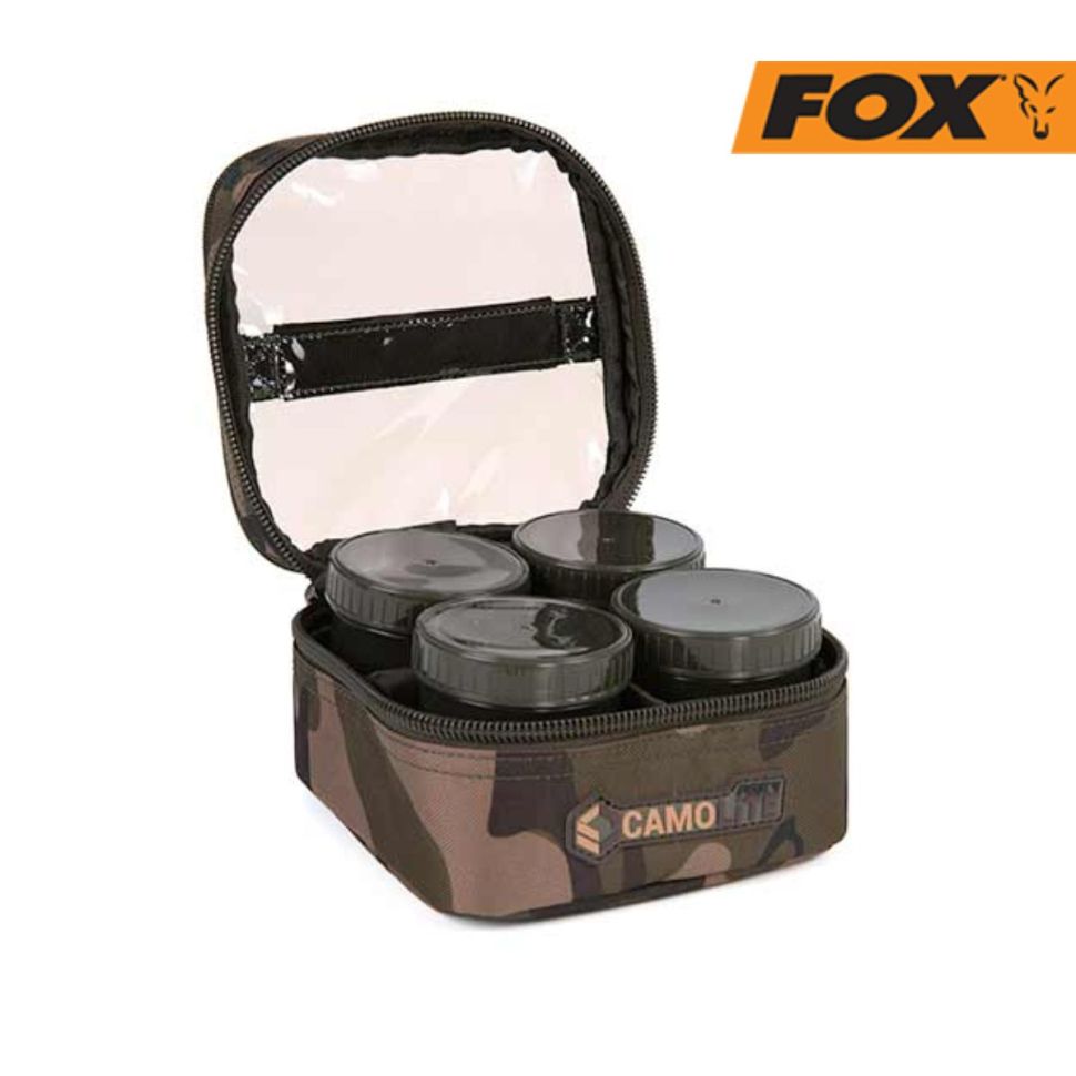 Сумка для насадок FOX Camo 6 Pot Hookbait case