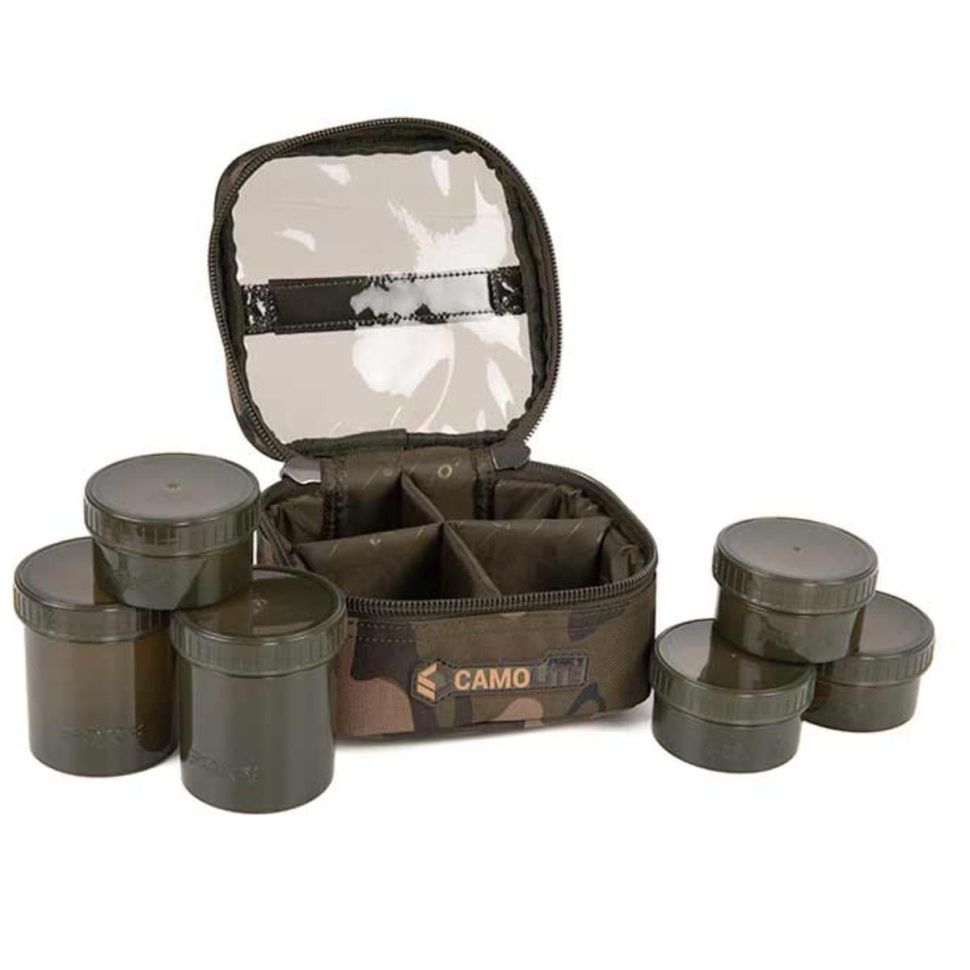 Сумка для насадок FOX Camo 6 Pot Hookbait case