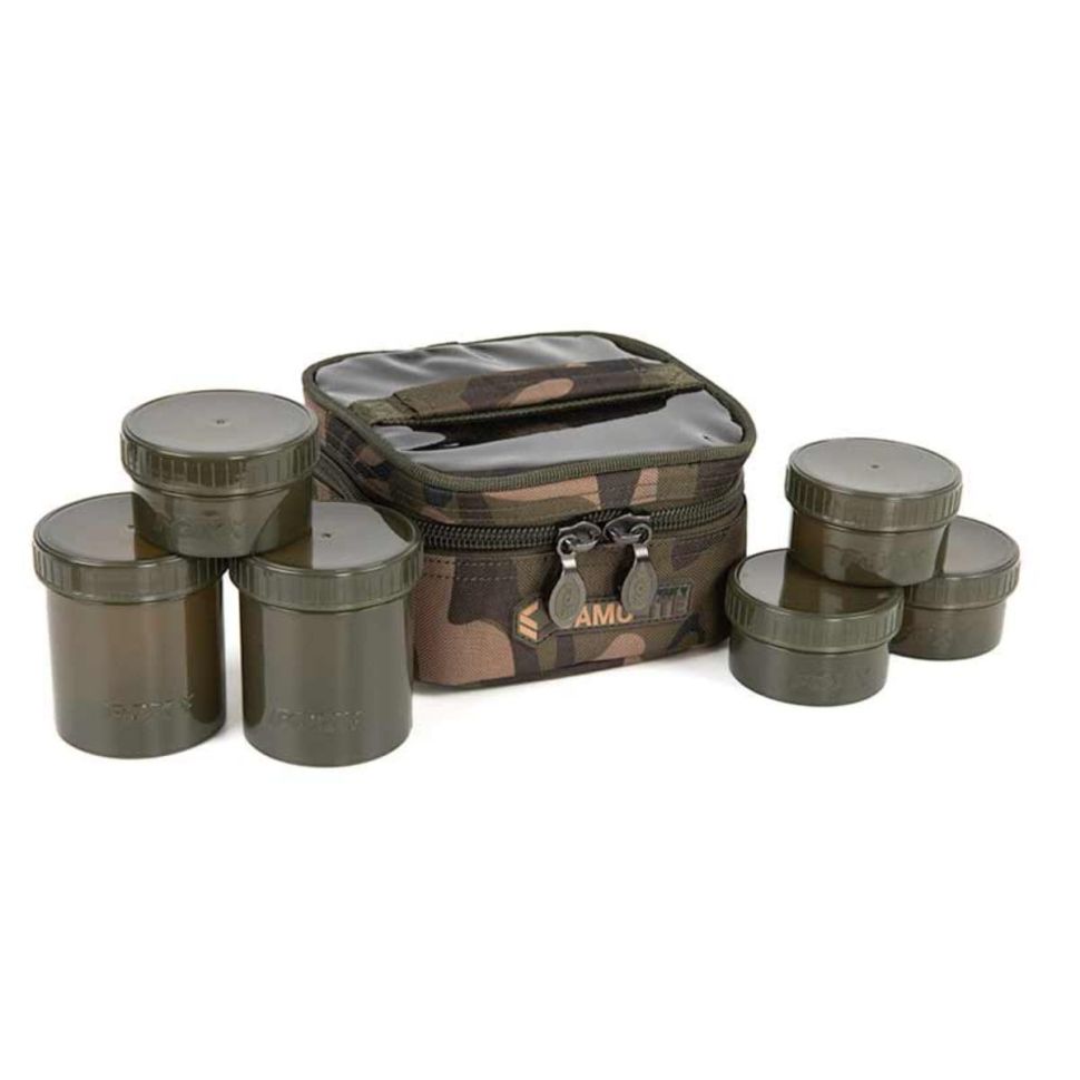Сумка для насадок FOX Camo 6 Pot Hookbait case