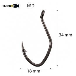 Крючки TURBO Hanna Catfish (Black nickel)