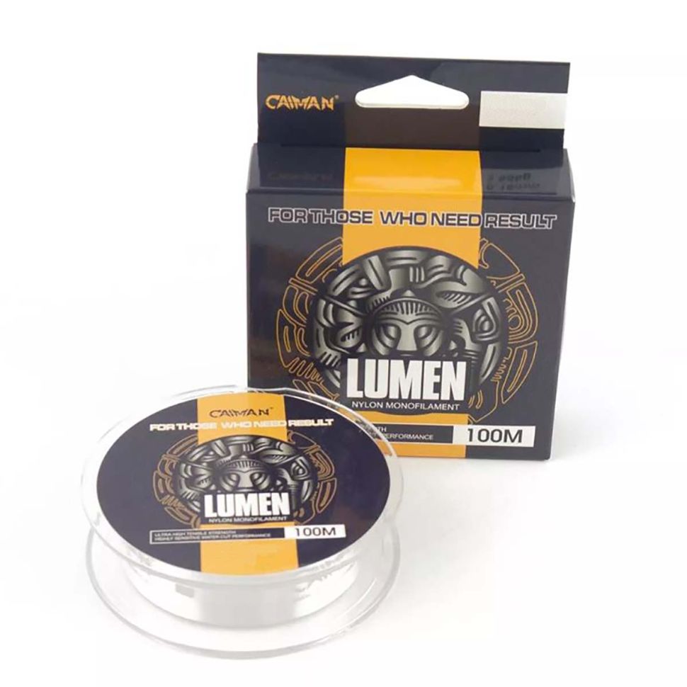 Леска Caiman Lumen 100м, прозрачная