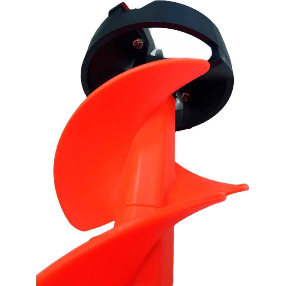 Шнек ледобура IceCube для шуруповерта пластиковый,  плавающий, правое вращение IC-SNK-150R-R красный