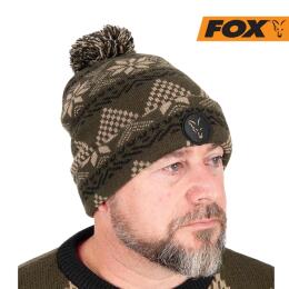 Вязаная шапка с помпоном FOX Festive Bobble Hat