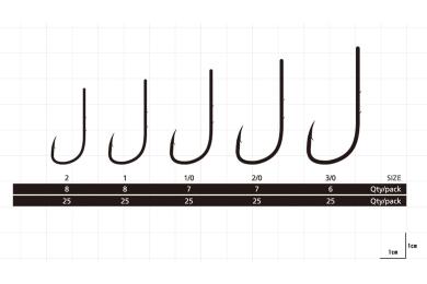 Крючок с насечкой Hayabusa Bait Holder H.BTH282 BN