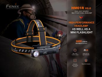 Налобный фонарь Fenix HM61R V2.0 1600 Lumens