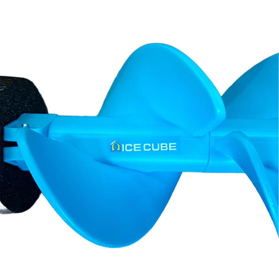 Шнек ледобура IceCube для шуруповерта пластиковый,  плавающий, правое вращение IC-SNK-150R-B голубой