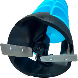 Шнек ледобура IceCube для шуруповерта пластиковый,  плавающий, правое вращение IC-SNK-150R-B голубой