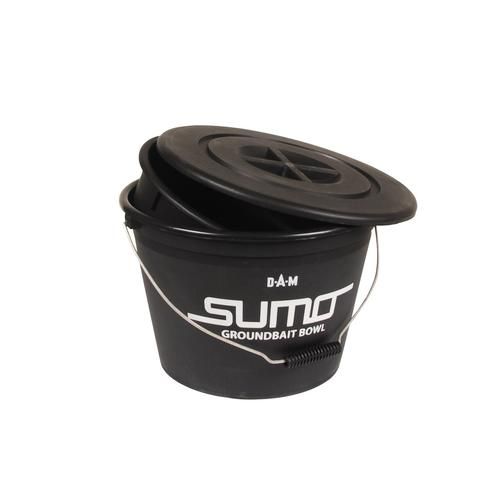 Ведро для замеса прикормки DAM SUMO GROUNDBAIT BUCKET WITH LID AND BOWL-PLASTIKEIMER