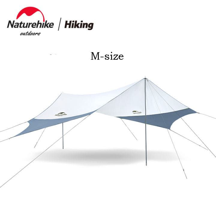 Тент-навес Naturehike NH16T012-S Sunrise с 2 опорами, серо синий
