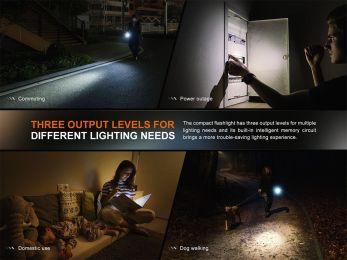 Компактный фонарик Fenix E12 V3.0 200 Lumens