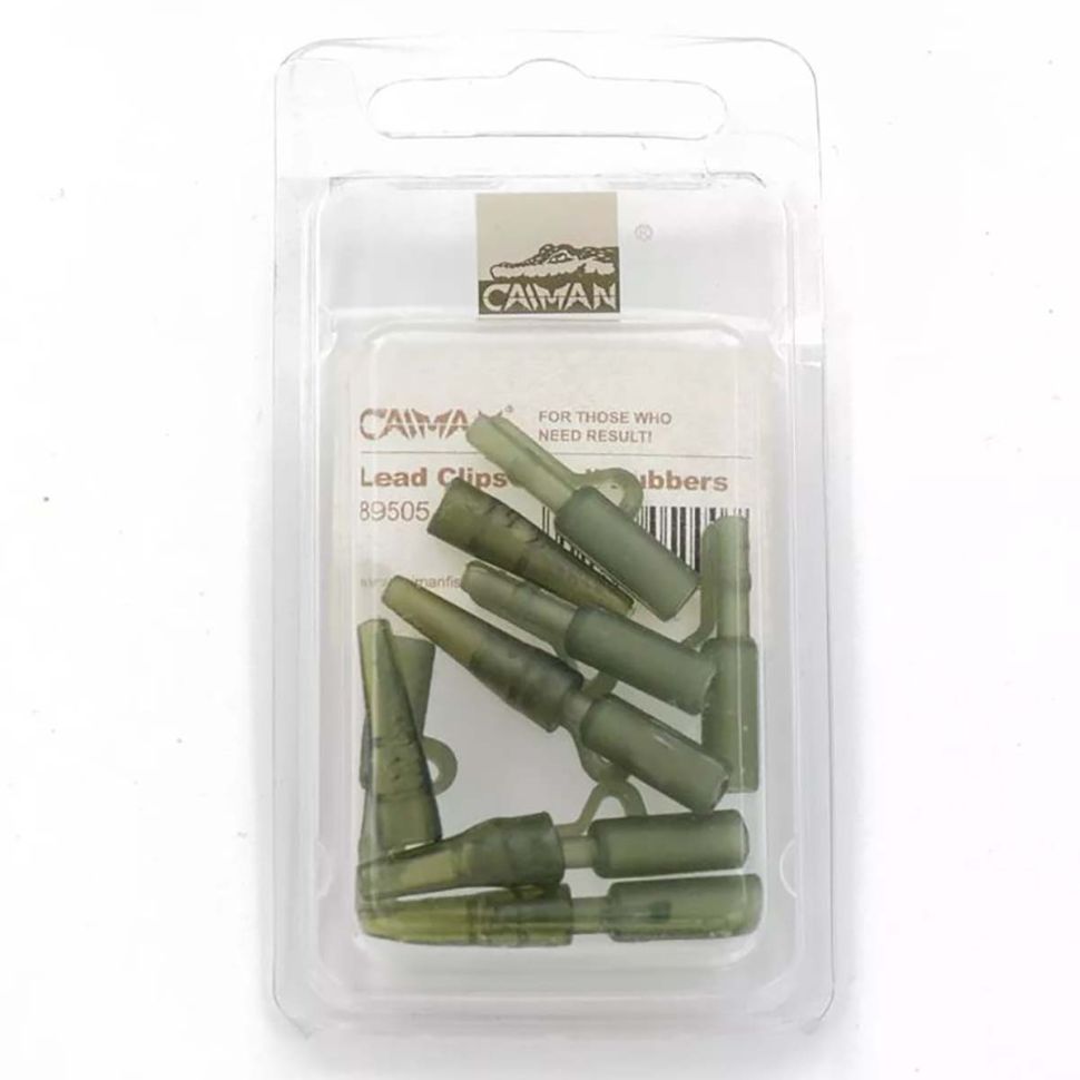 Набор клипс Caiman Lead Clips and Tail Rubbers