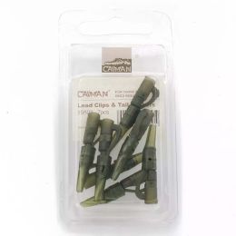 Набор клипс Caiman Lead Clips and Tail Rubbers