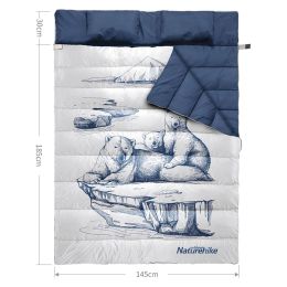 Двухместный спальный мешок с подушками Naturehike NH21MSD06