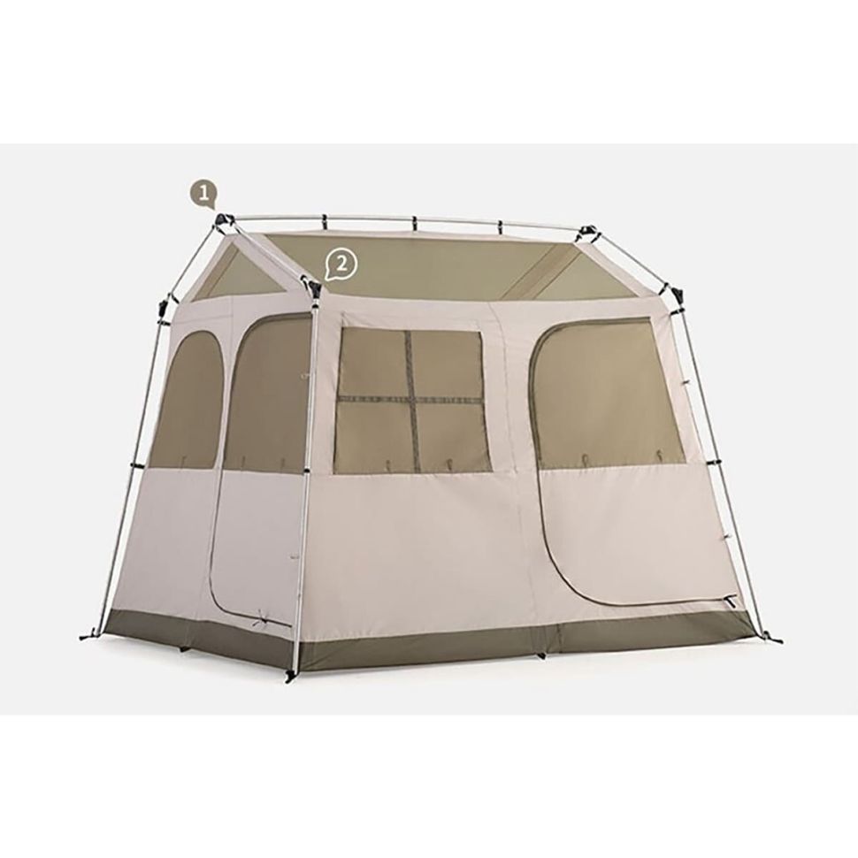 Палатка для глэмпинга Naturehike NH21ZP009 Village 5.0 tent for 3-4 man(with hall pole)