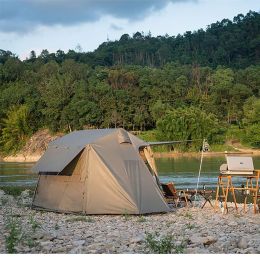 Палатка для глэмпинга Naturehike NH21ZP009 Village 5.0 tent for 3-4 man(with hall pole)