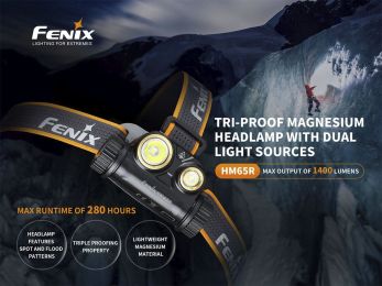 Налобный фонарь Fenix HM65R 1400 Lumens