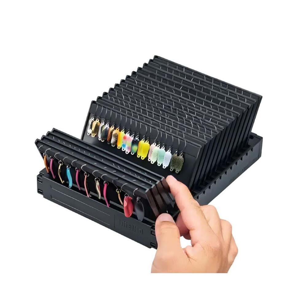 Модуль-органайзер для блёсен Meiho Flap Board Black, 16 пластин