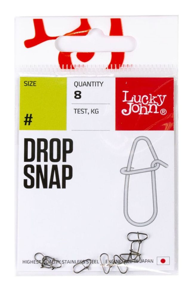 Застежки Lucky John Pro Series DROP SNAP 8шт