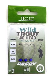 Вольфрамовая джиг головка JIGit крючок Decoy MG-3 №6