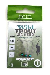 Вольфрамовая джиг головка JIGit крючок Decoy MG-3 №6